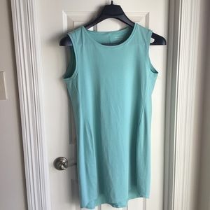 Eileen Fisher Petite Medium pale green cotton dress EUC